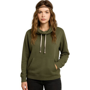 Brownlee Supima Cotton Olive Hoodie Pullover – Soft Luxe Loungewear | M